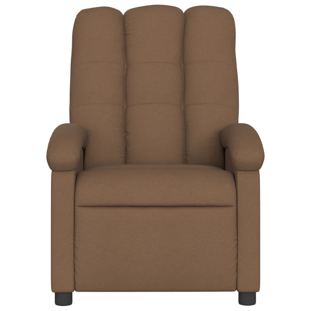 Fauteuil de relaxation tissu marron