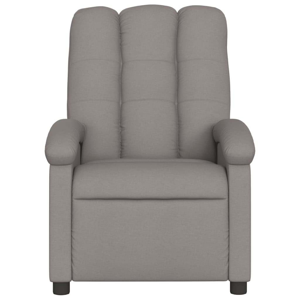 Fauteuil relax tissu taupe