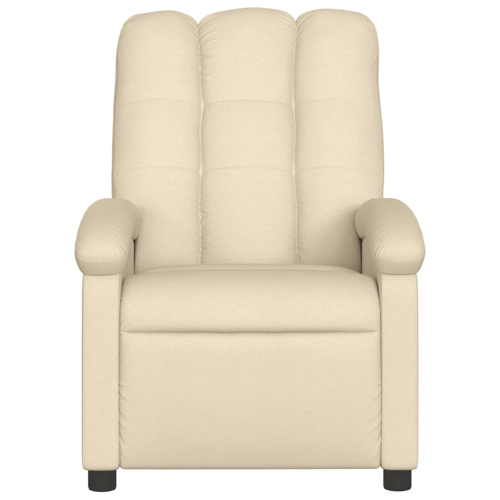 Fauteuil de relaxation tissu crème