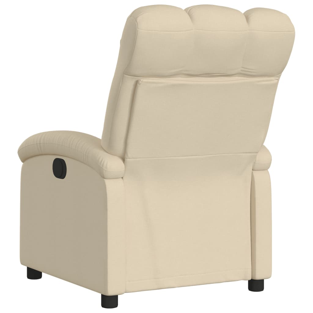 Fauteuil de relaxation tissu crème