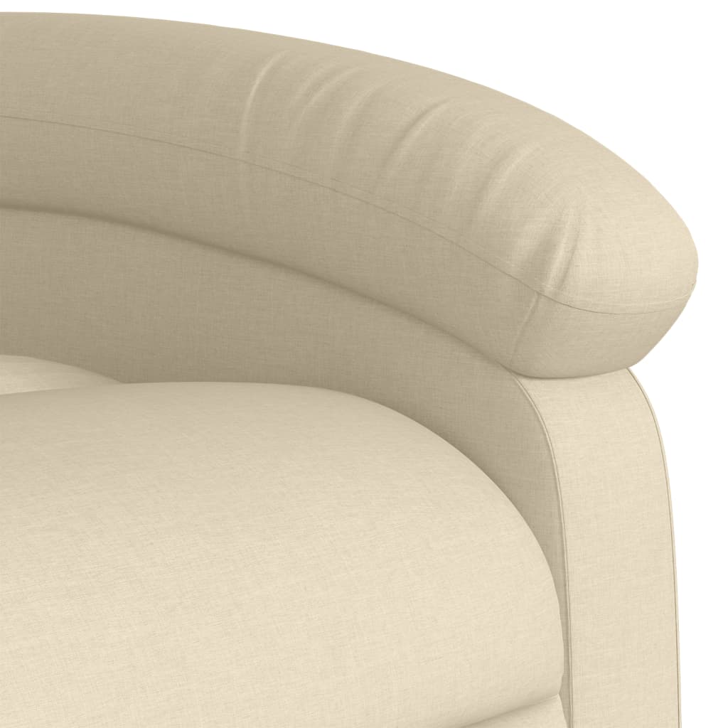 Fauteuil de relaxation tissu crème