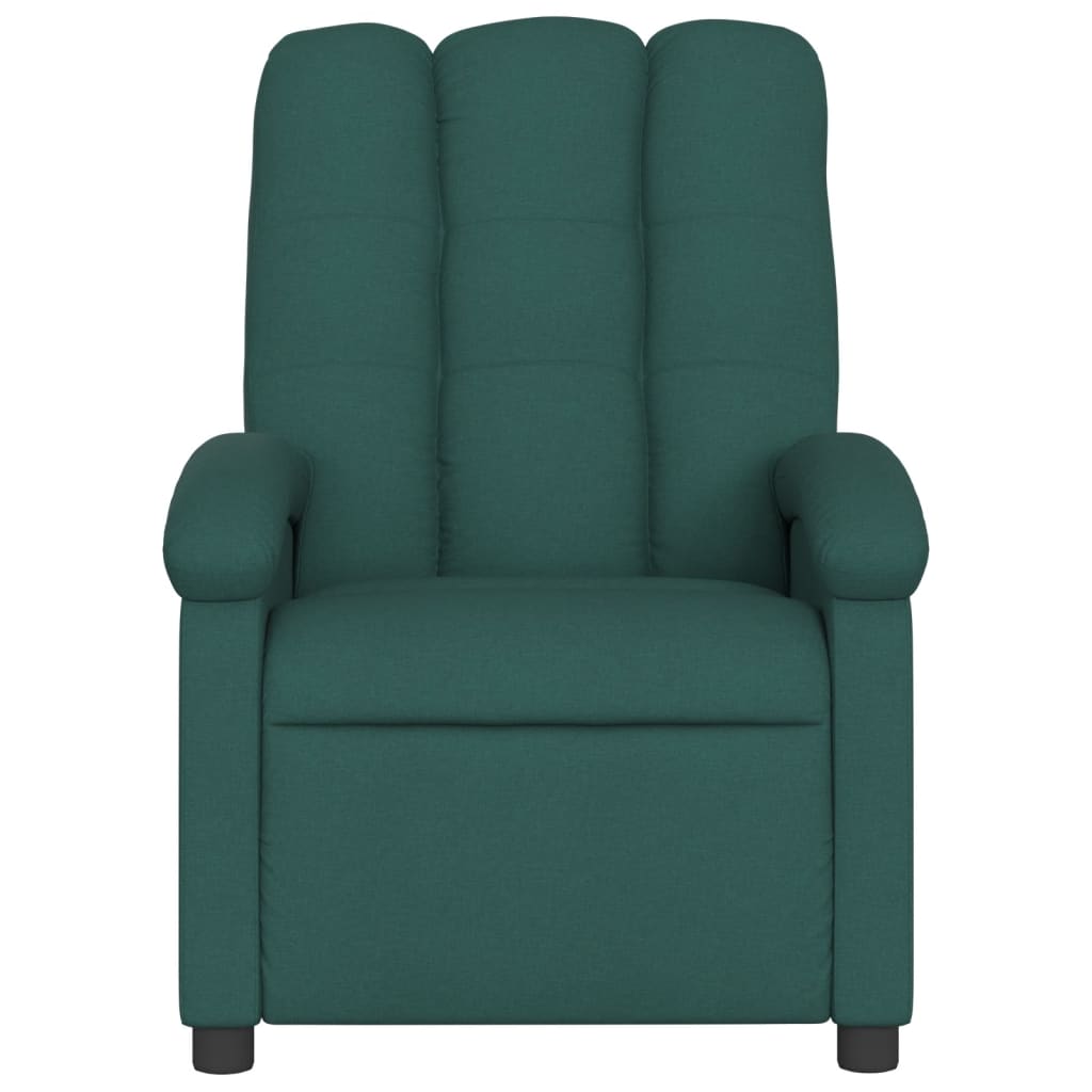 Fauteuil de massage tissu vert foncé