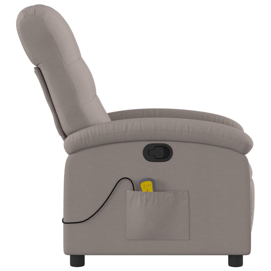 Fauteuil de massage tissu taupe