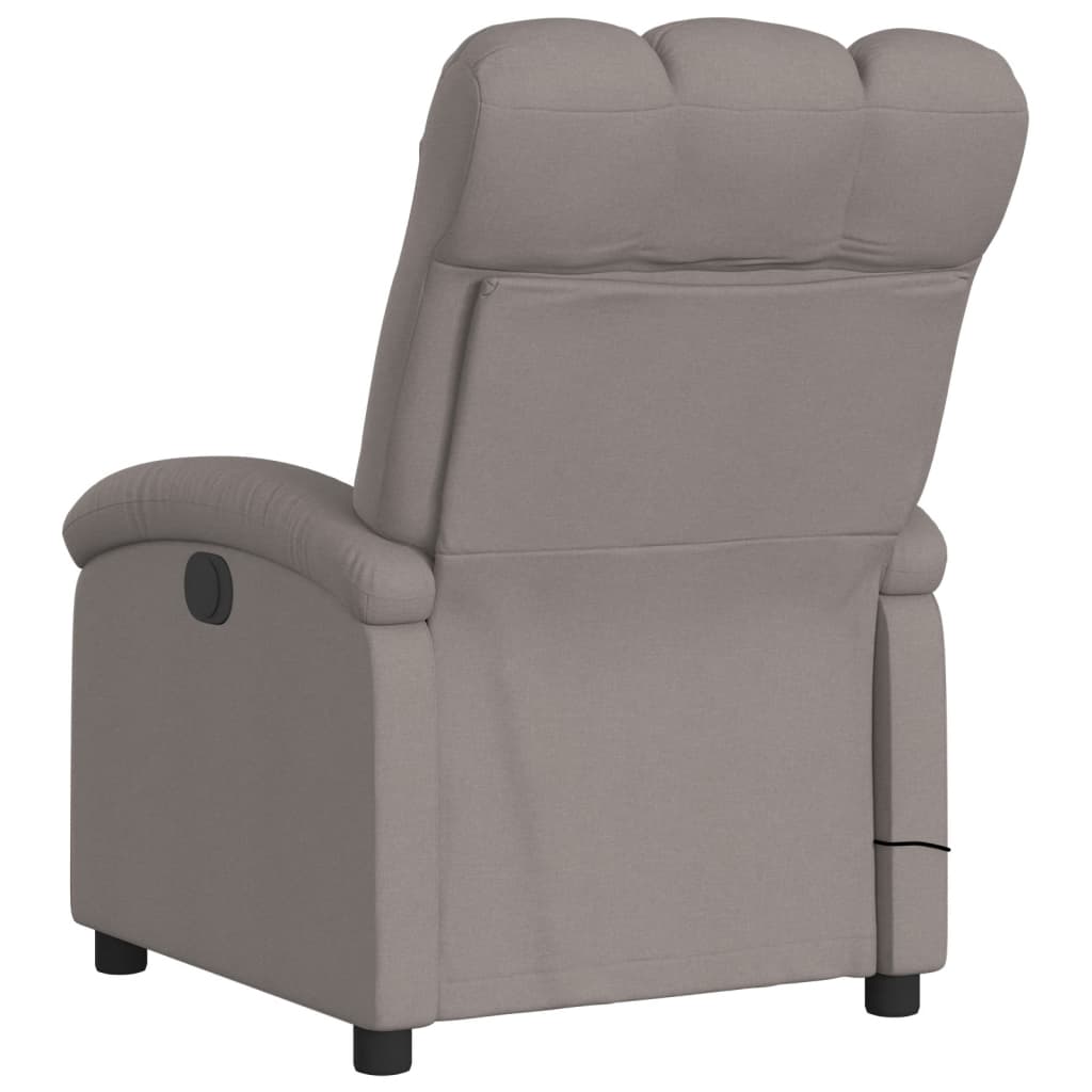 Fauteuil de massage tissu taupe