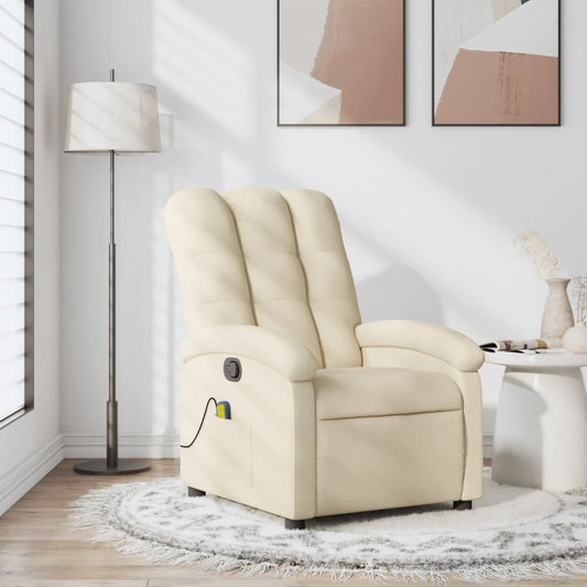 Fauteuil de massage tissu crème