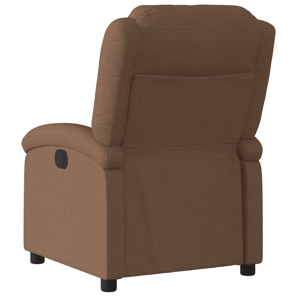 Fauteuil de relaxation tissu marron