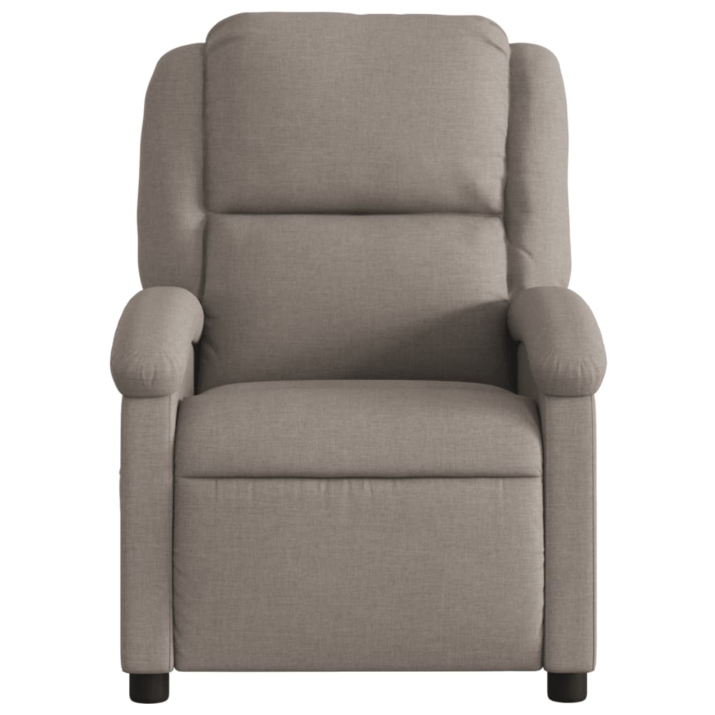 Fauteuil relax tissu taupe