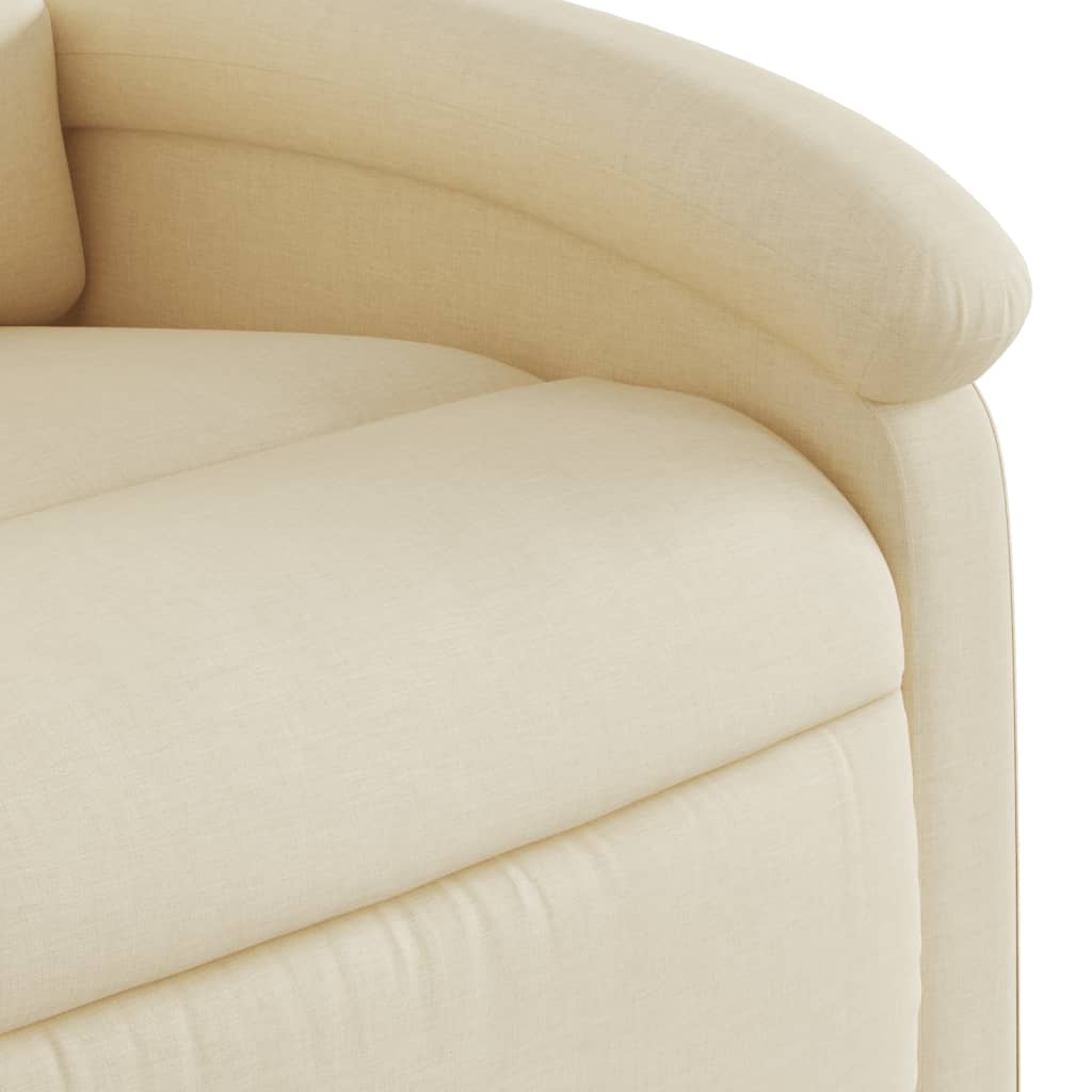 Fauteuil de relaxation tissu crème