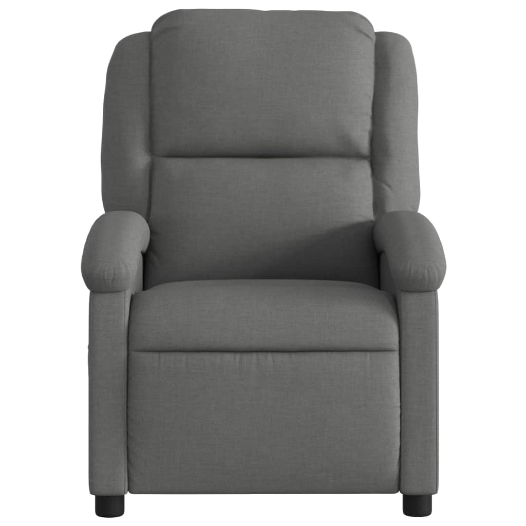 Fauteuil de massage tissu gris foncé