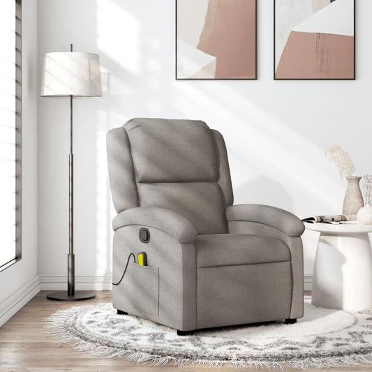 Fauteuil de massage tissu taupe