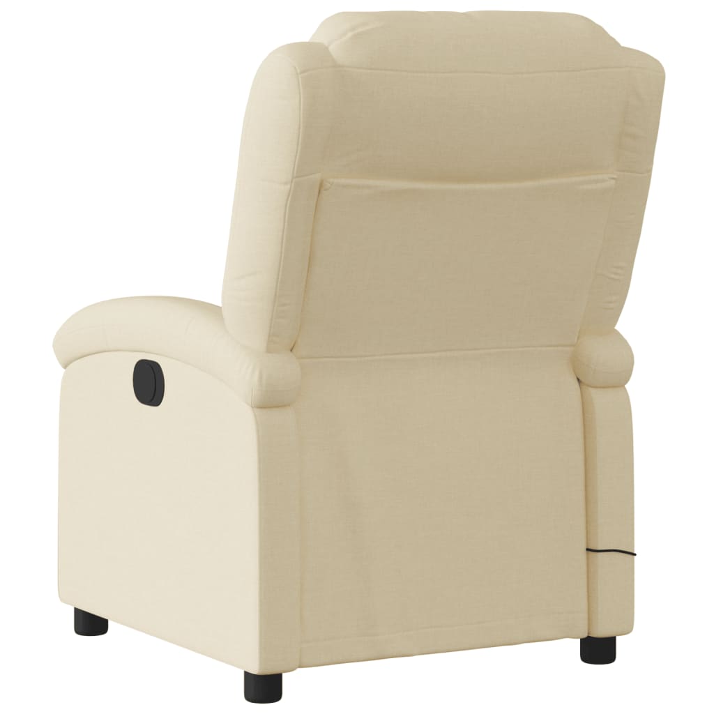 Fauteuil de massage tissu crème