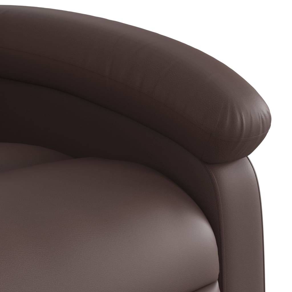 Fauteuil de massage simili cuir marron