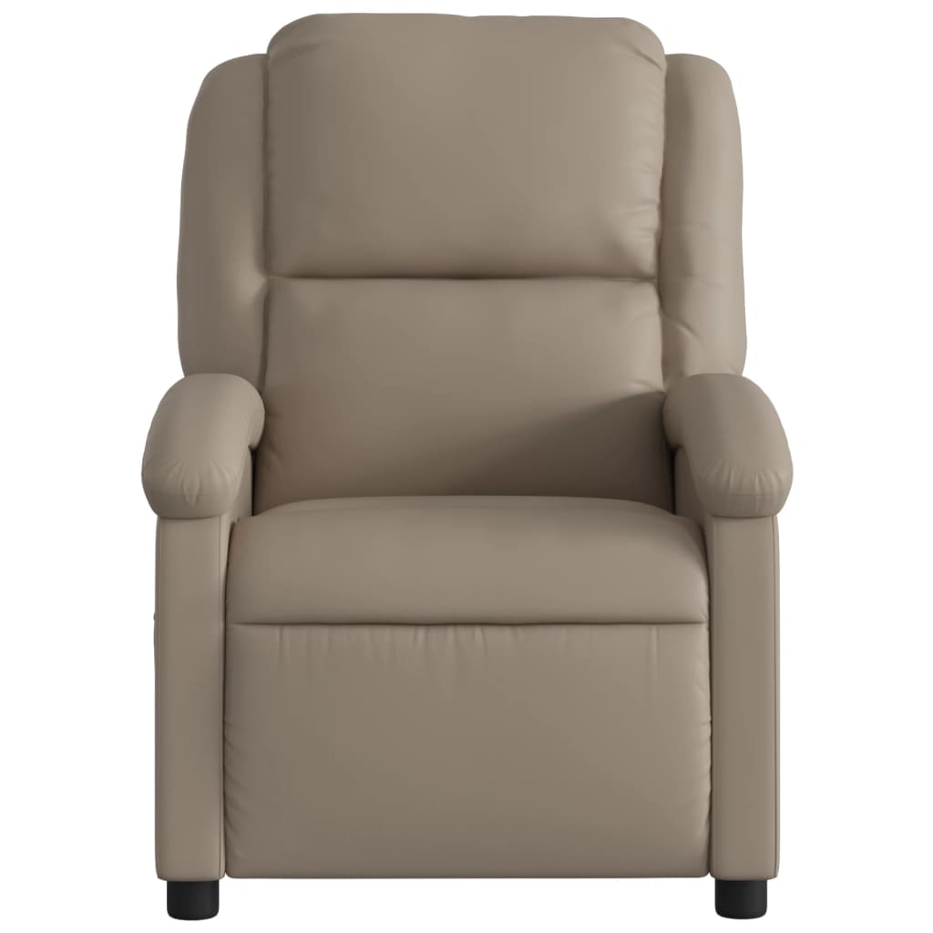 Fauteuil de massage simili cuir marron cappuccino