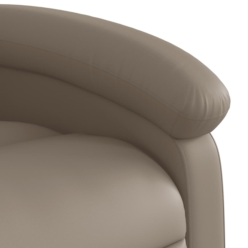 Fauteuil de massage simili cuir marron cappuccino