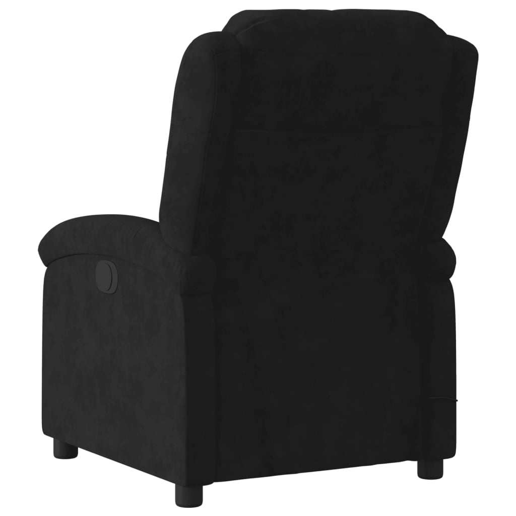 Fauteuil de massage en velours noir