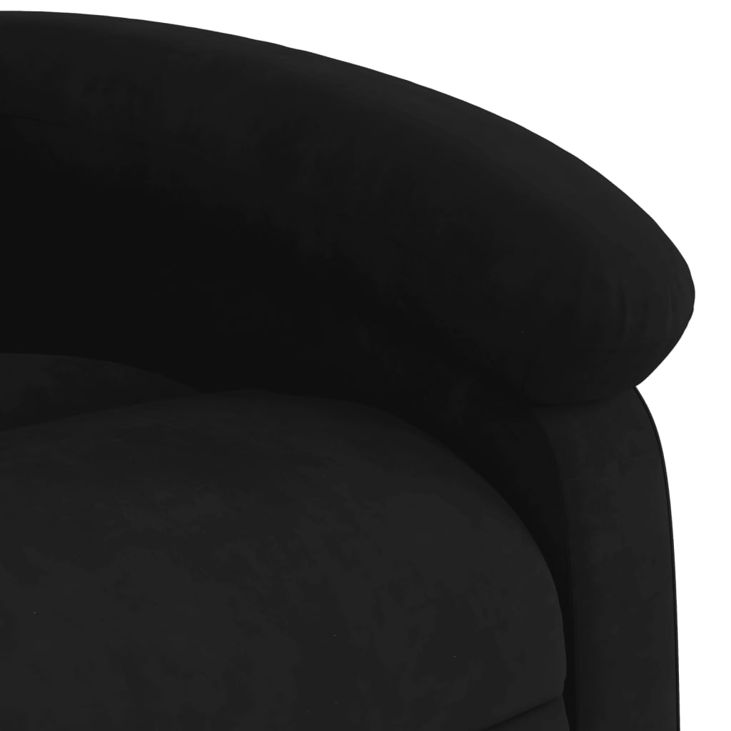 Fauteuil de massage en velours noir