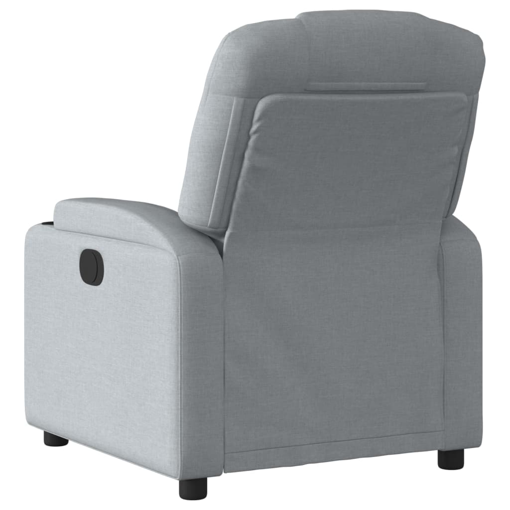 Fauteuil de relaxation tissu gris clair