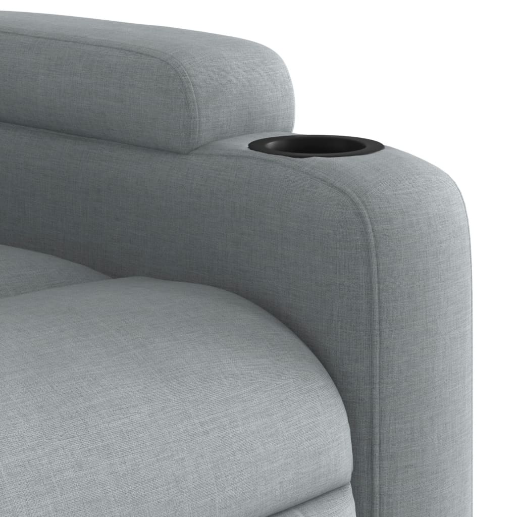 Fauteuil de relaxation tissu gris clair