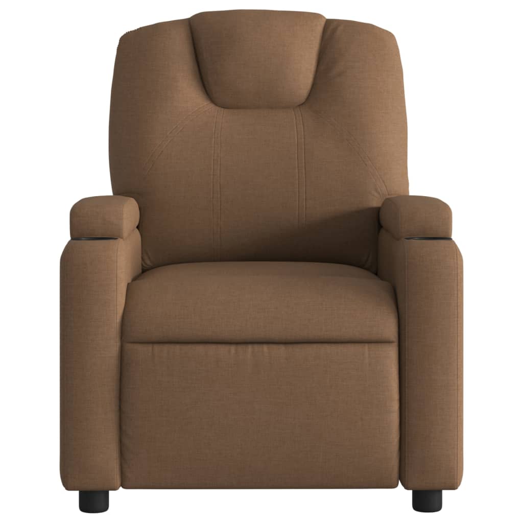 Fauteuil de relaxation tissu marron