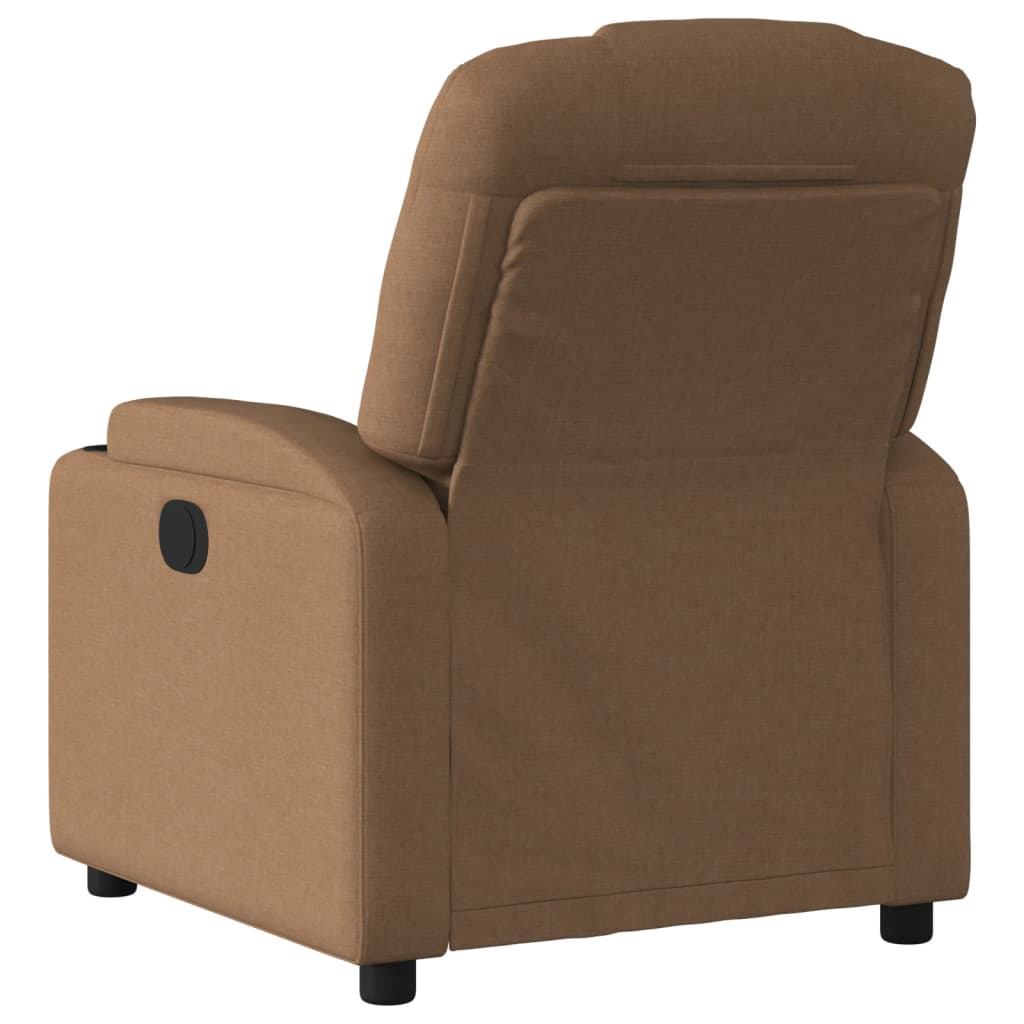 Fauteuil de relaxation tissu marron