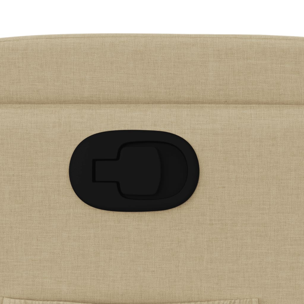 Relaxing chair cream fabric