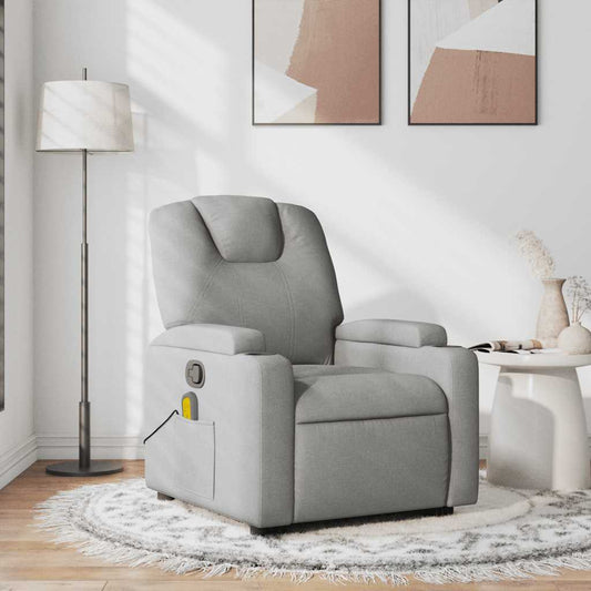 Fauteuil de massage tissu gris clair