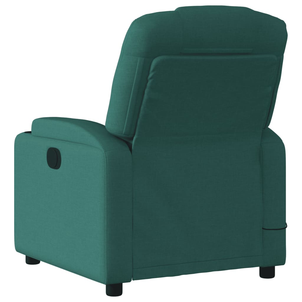 Fauteuil de massage tissu vert foncé