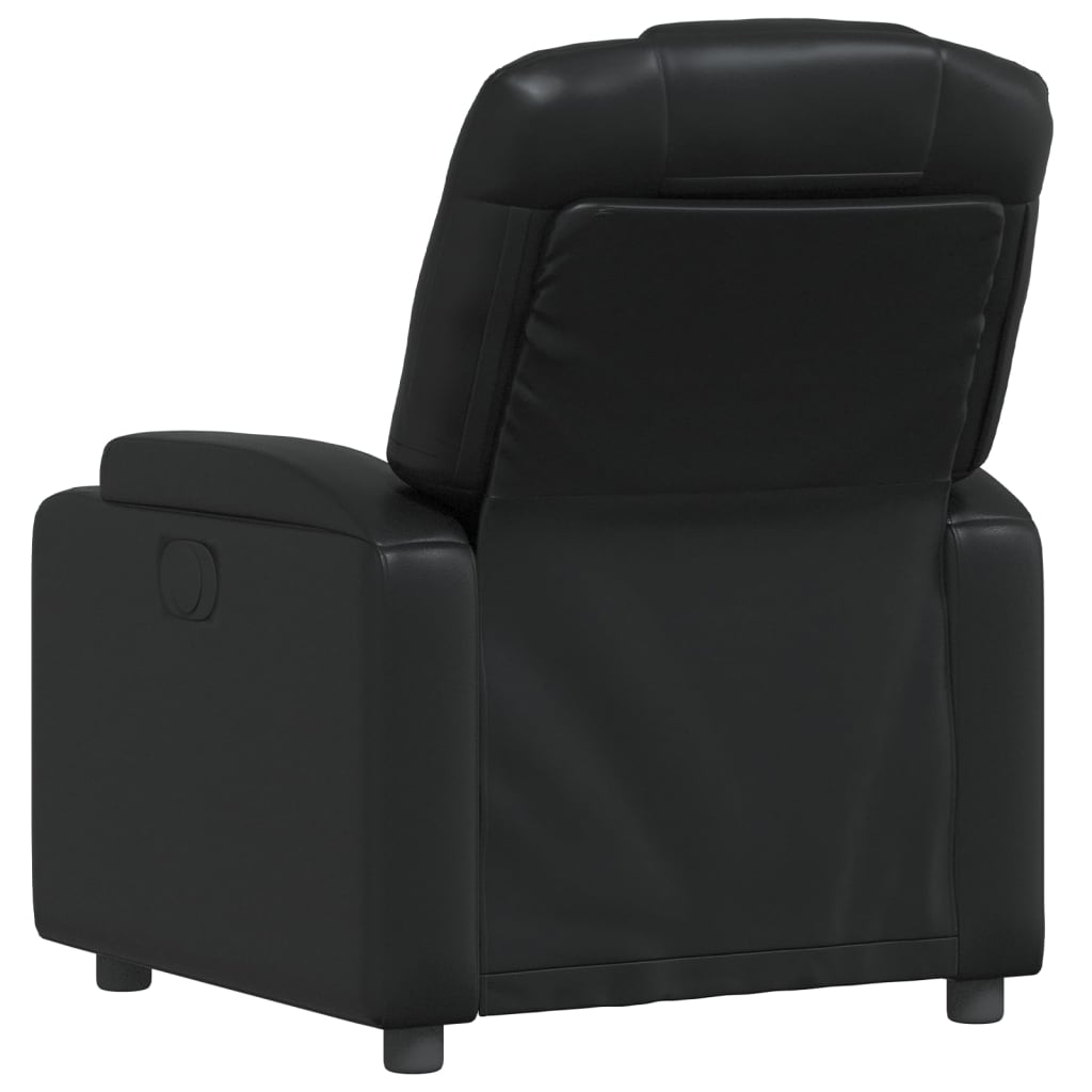 Fauteuil de relaxation simili cuir noir