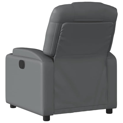 Relaxsessel Grau Kunstleder