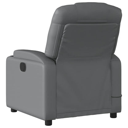 Massagesessel Grau Kunstleder