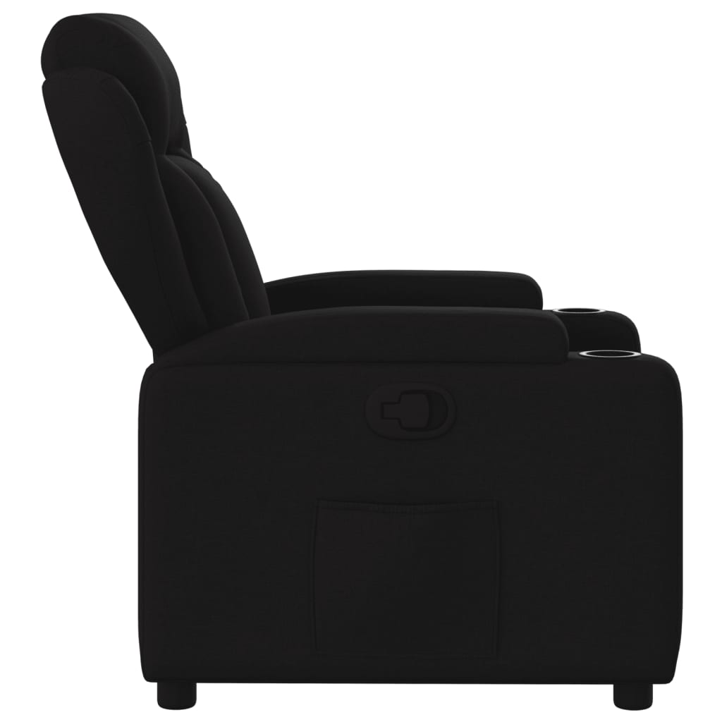 Fauteuil de relaxation tissu noir