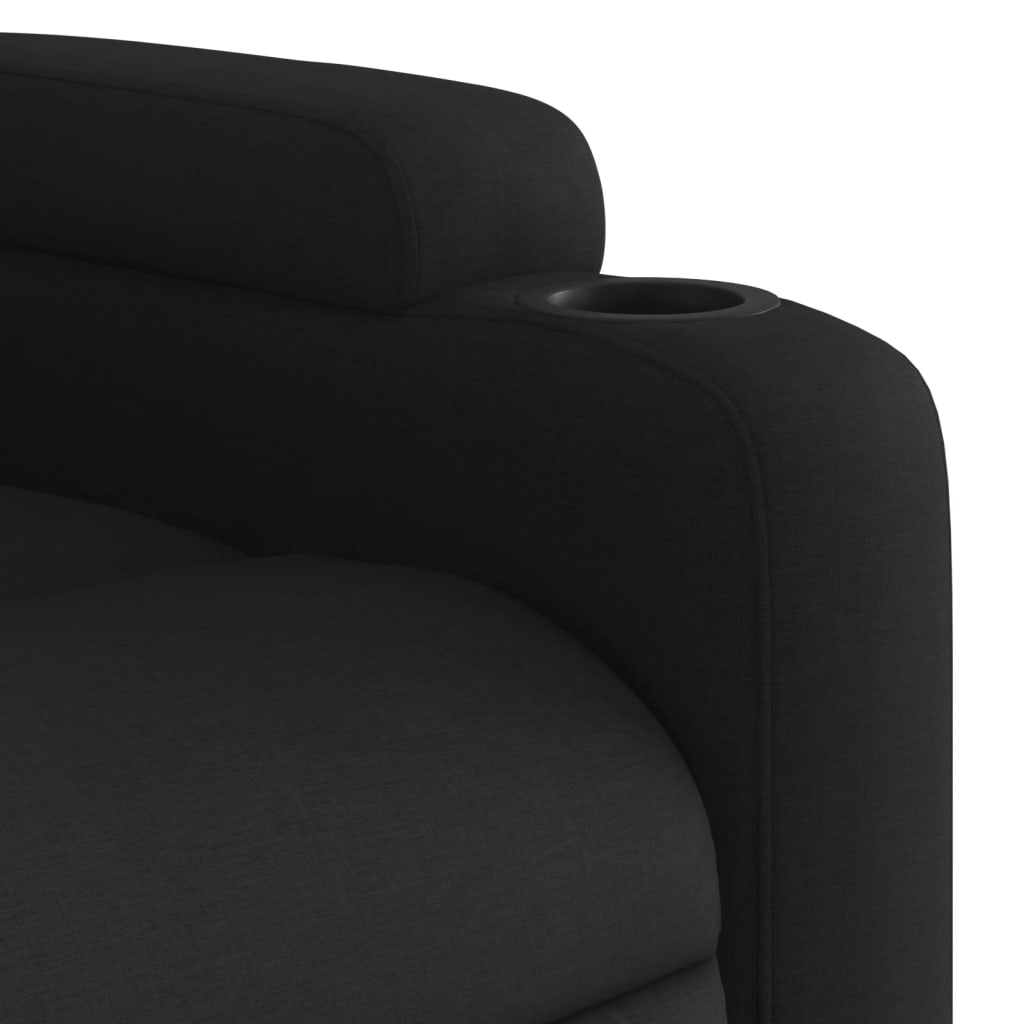 Fauteuil de relaxation tissu noir