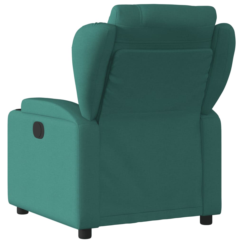 Fauteuil de relaxation tissu vert foncé