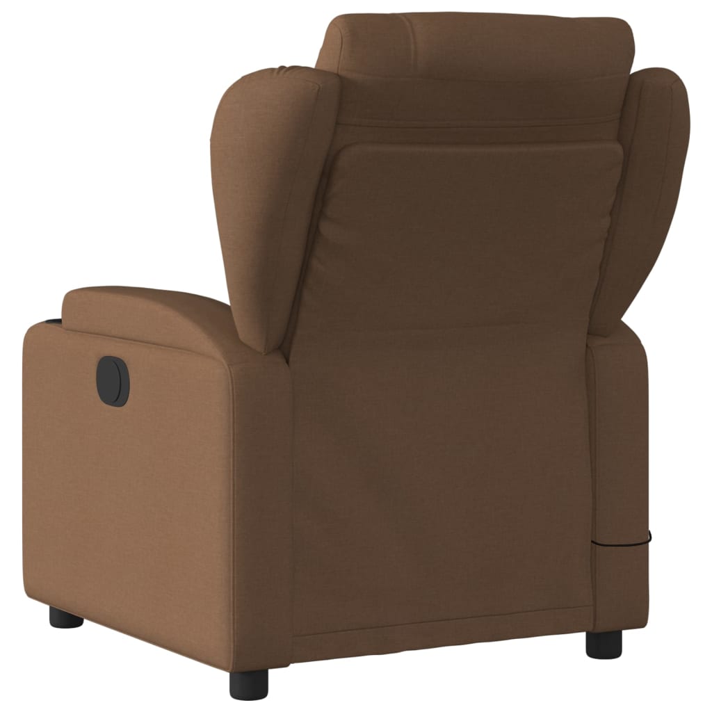 Fauteuil de massage tissu marron