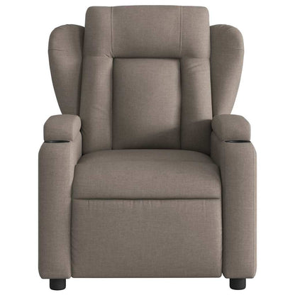 Massage-Relaxsessel Taupe Stoff