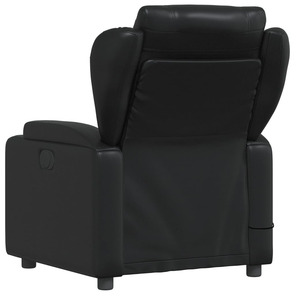 Fauteuil de massage simili cuir noir