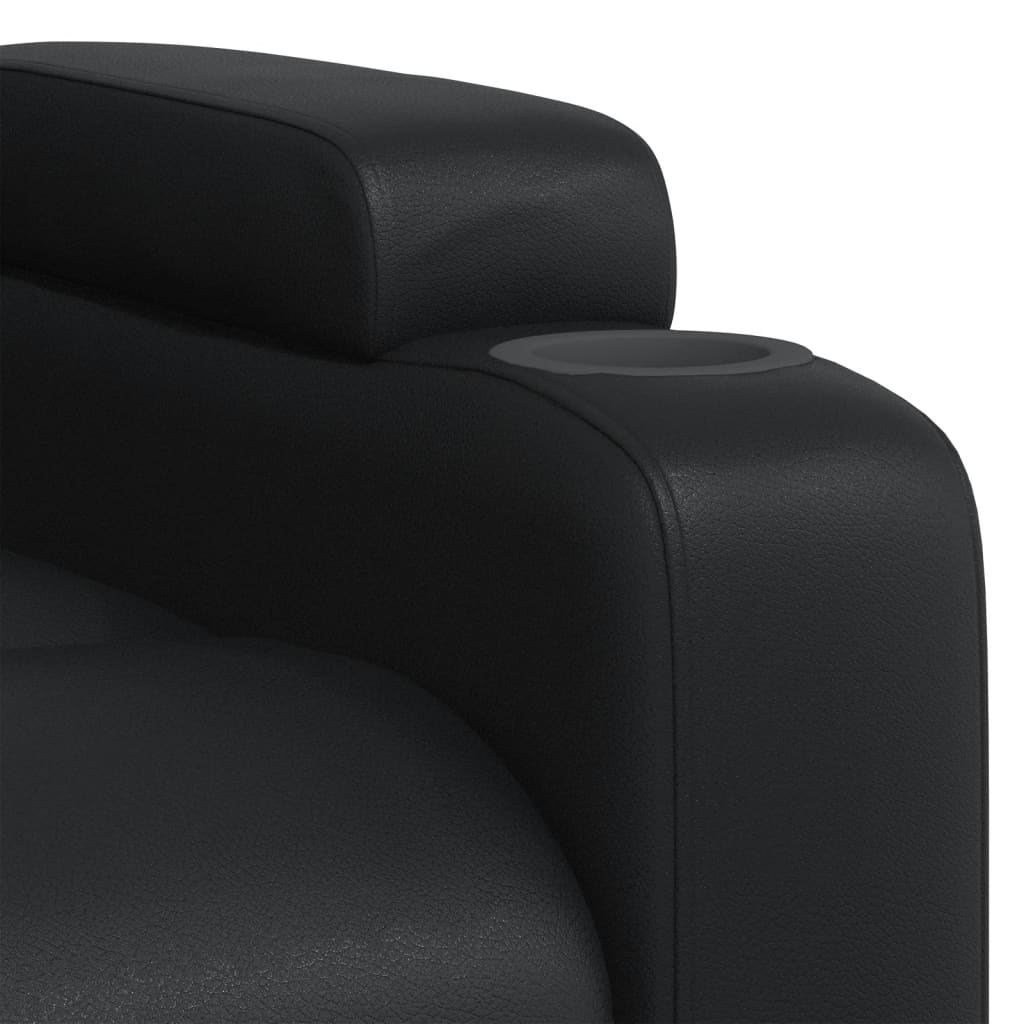 Fauteuil de massage simili cuir noir