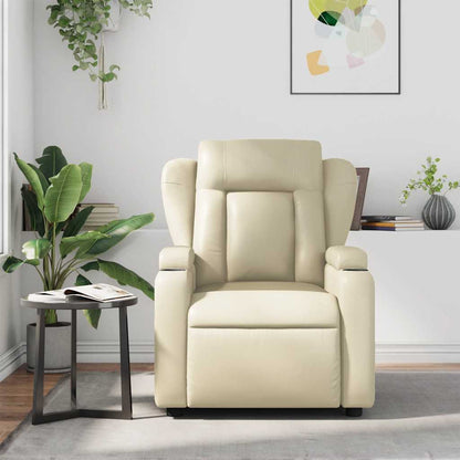 Massagesessel Creme Kunstleder