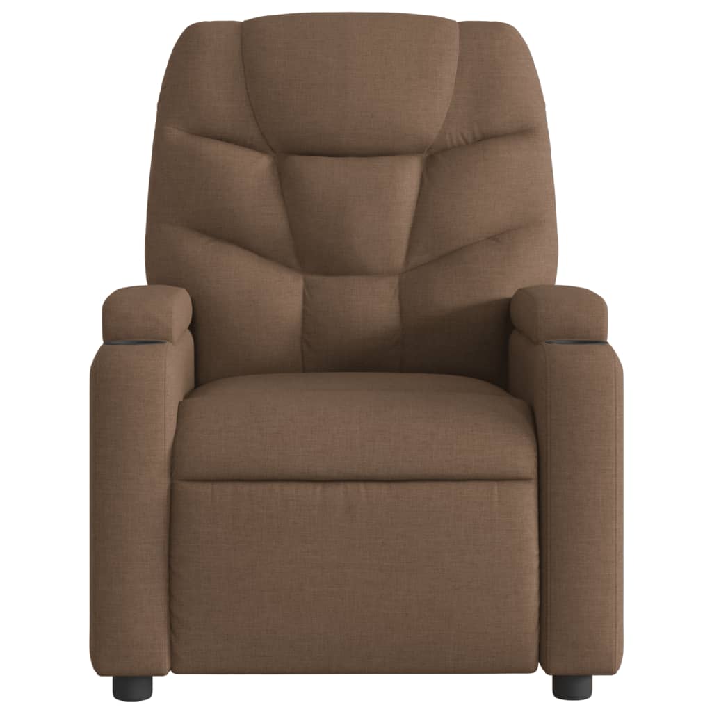 Fauteuil de relaxation tissu marron