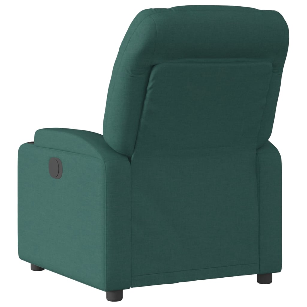 Fauteuil de relaxation tissu vert foncé