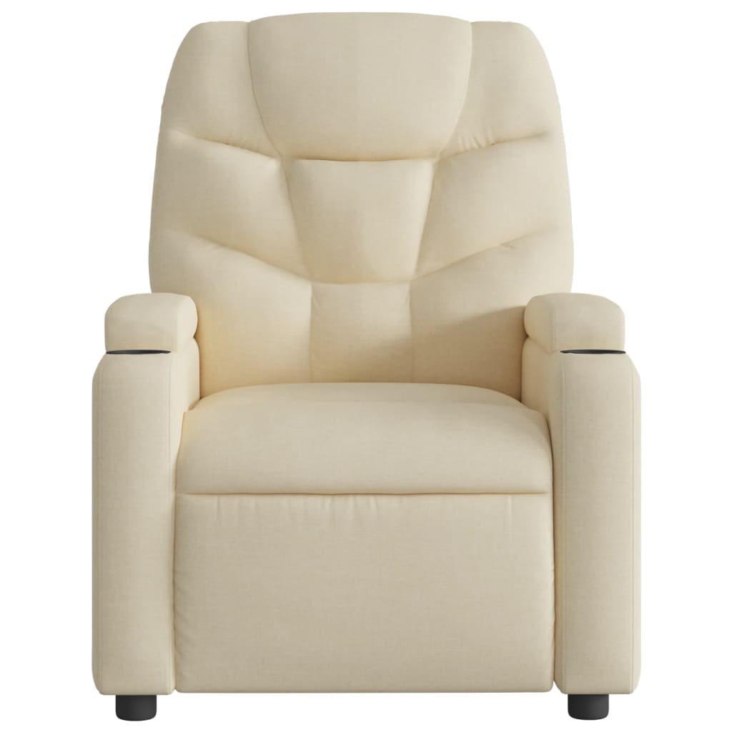 Fauteuil de relaxation tissu crème