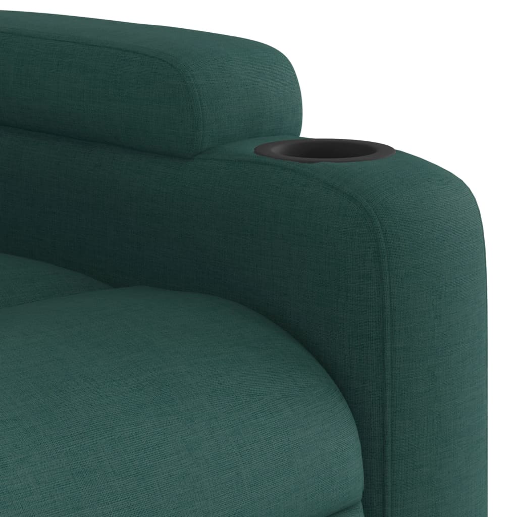 Fauteuil de massage tissu vert foncé