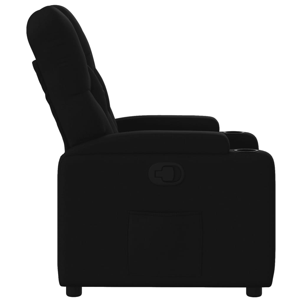 Fauteuil de relaxation tissu noir