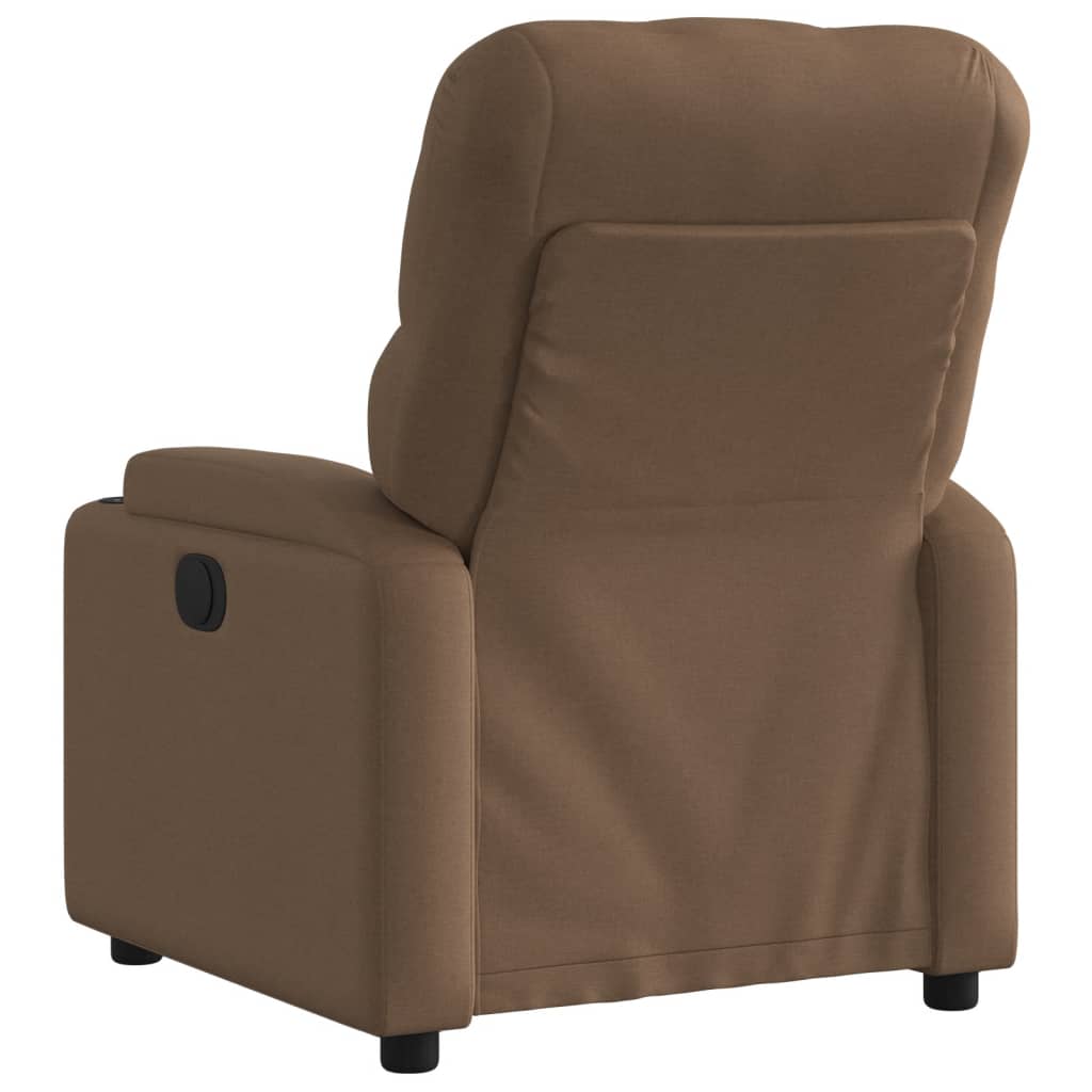 Fauteuil de relaxation tissu marron