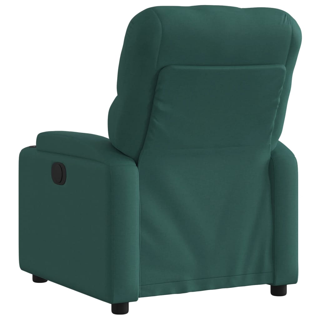 Fauteuil de relaxation tissu vert foncé