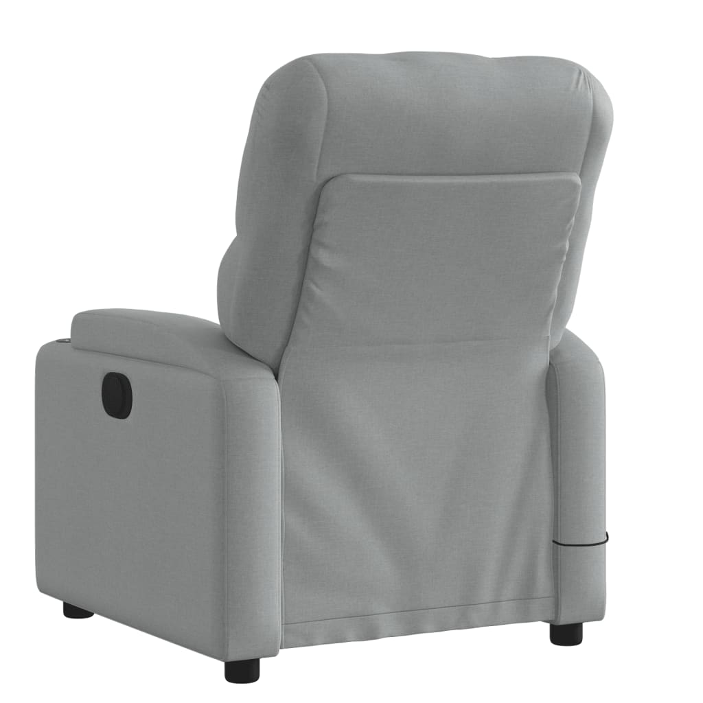 Fauteuil de massage tissu gris clair