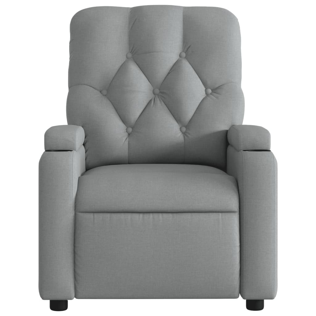 Fauteuil de massage tissu gris clair