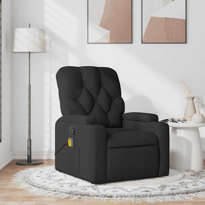 Massagesessel Schwarz Stoff