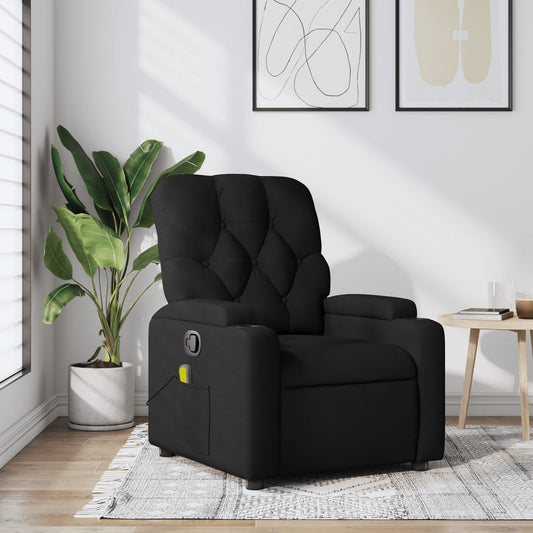 Fauteuil de massage tissu noir