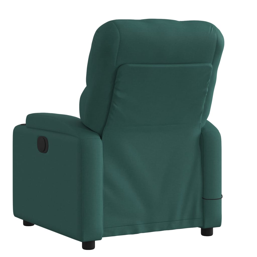 Fauteuil de massage tissu vert foncé